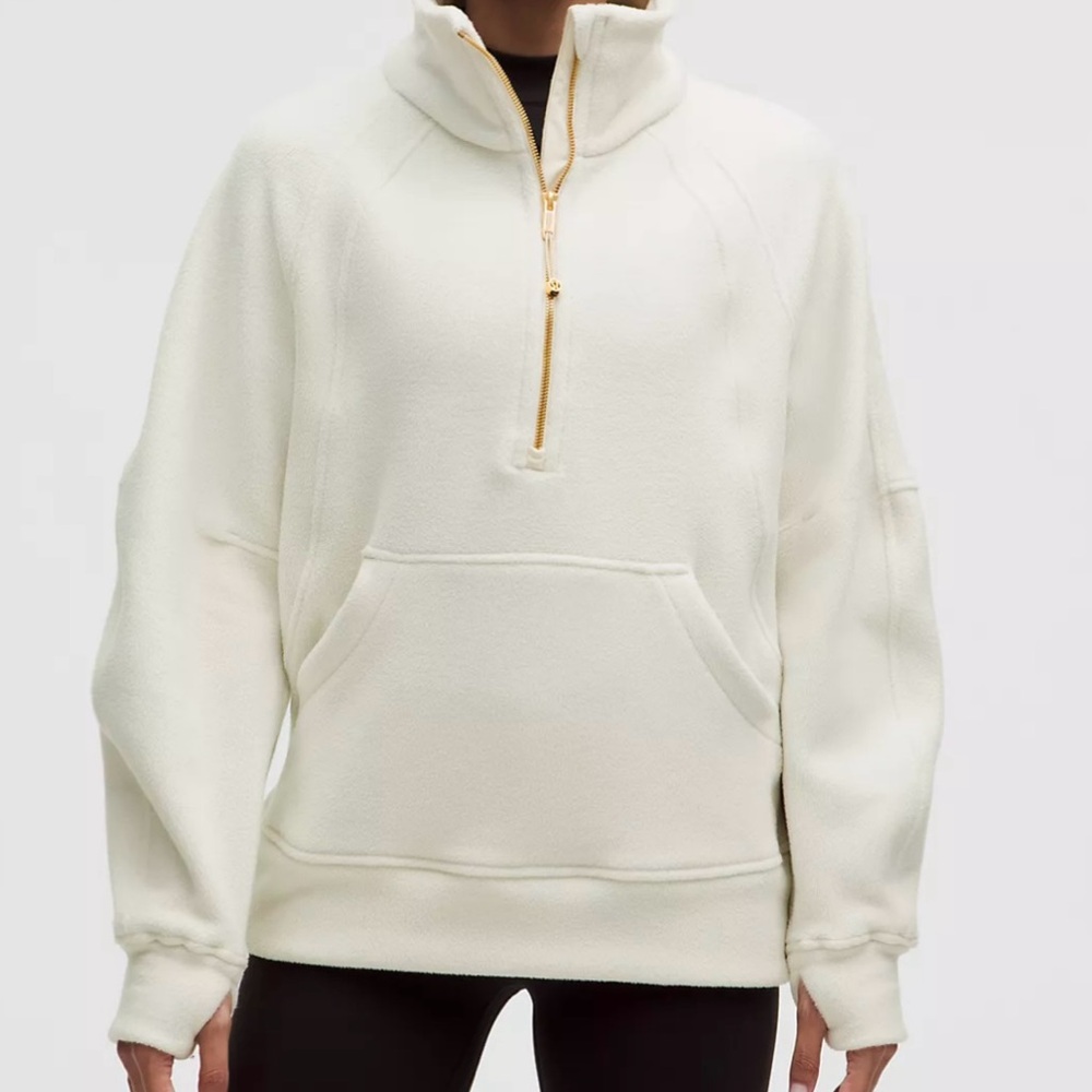lululemon Scuba Tumbled Fleece Funnel-Neck Halff Zip